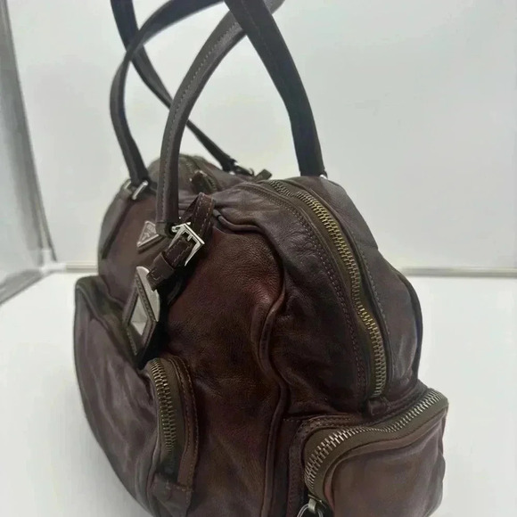 PRADA Vintage Buffalo Wash Bag, with Nappa Leather Interior - Picture 9 of 16